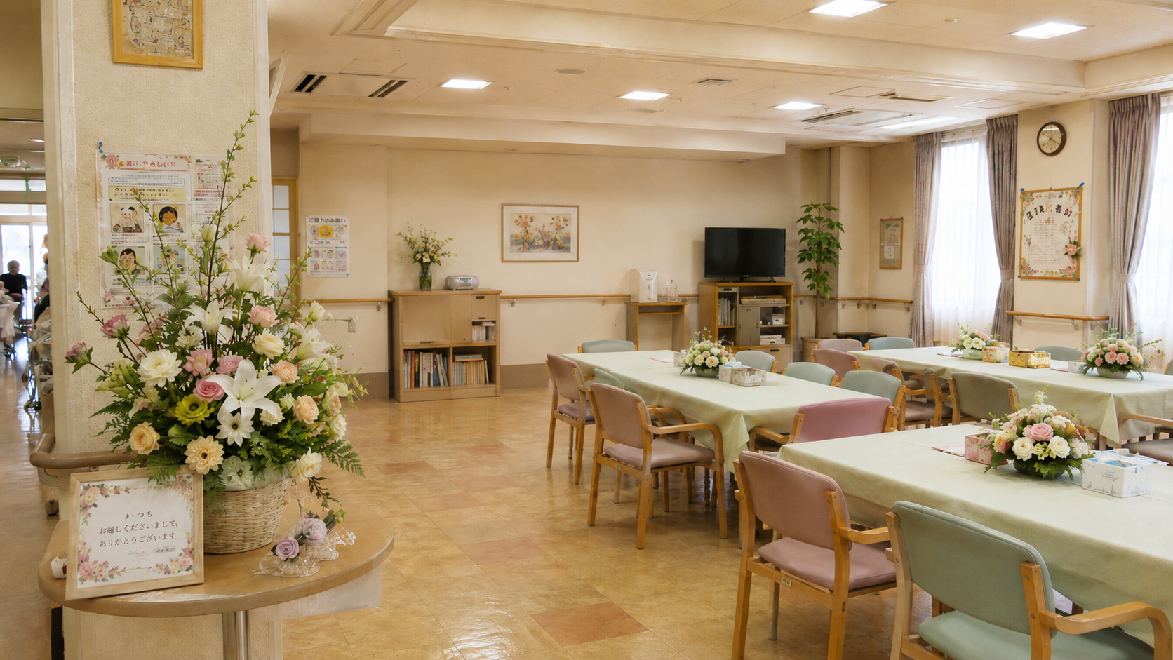 福祉・医療・地域イベントの装花イメージ